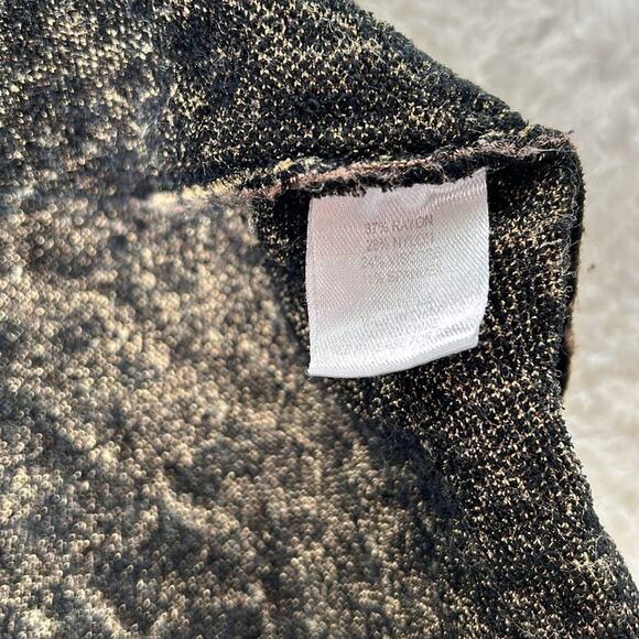 Ronny Kobo Rowan sweater dress leopard print long sleeved fit and flare, med - Picture 10 of 11